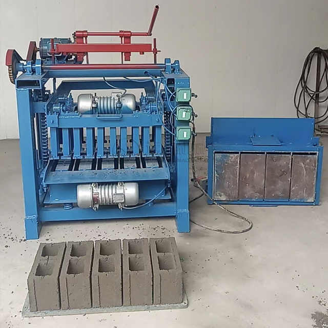 Automatic Hollow Concrete Block Moulding Paver Egg Laying Cement Brick Making Machine