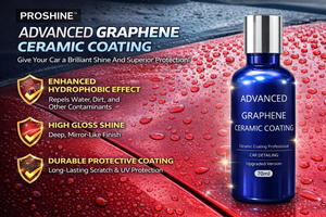 น้ำยาเคลือบเซรามิกขั้นสูง PROSHINE ขนาด 70 มล. ชุดดูแลรักษารถยนต์สำหรับปกป้องสีรถยนต์ อายุการใช้งาน 9 ปี - Product Image 4