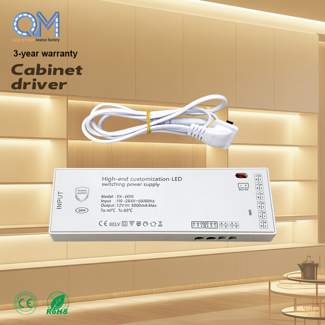 High Efficiency 88% 12V 24V 36W 60W 100W LED Driver AC 100-264V to DC Constant Voltage Power Supply for LED Lighting