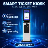Kiosque en libre-service à écran tactile Estar avec lecteur de code QR, imprimante thermique, paiement sans argent liquide