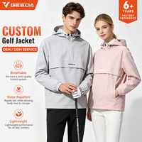 Veste de golf personnalisée pour hommes, vêtements de golf légers et performants, fabricant