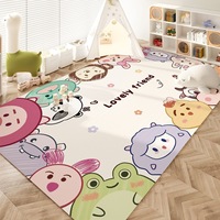 Tapis d'entrée personnalisé, facile à nettoyer, antidérapant, en velours cristal imprimé, pour la maison, tapis de salon