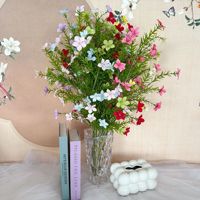 YL Vente en gros de fleurs sauvages artificielles, style pastoral, décoration intérieure, mariage, simulation en tissu de soie, petites fleurs sauvages, chrysanthèmes