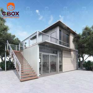 Cbox, bâtiments d'hôtel de luxe préfabriqués faciles à assembler, 20 pieds, villa à 2 étages, bureau, salle de sport, bar, restaurant, maison en conteneur en kit - Product Image 2
