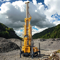 HKC260T Foreuse hydraulique diesel portable pour puits d'eau, machine de forage de puits de 160 m de profondeur à vitesse rapide pour l'irrigation agricole