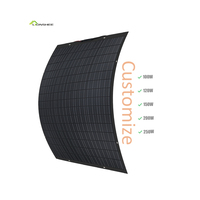 Panneau souple d'alimentation personnalisé avec queue 100W 120W 150W 200W 240W 250W Panneau solaire flexible