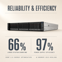 Serveur en rack 2U Intel Xeon Scalable 2 sockets DDR5 5600MT PCIe Gen5 NVMe GPU AI Inference FusionServer 2288 V7 Serveur d'entreprise