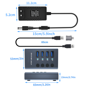 适用于笔记本电脑附件扩展器的EONLINE3D <span class=keywords><strong>USB</strong></span> 3.0集线器4/7/10端口多<span class=keywords><strong>USB</strong></span>分离器开关类型OTG适配器 - Product Image 6