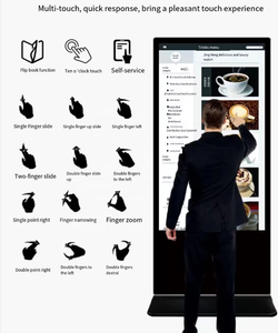 Bán Hot 55/65 inch thông minh tương tác kiosk hồng ngoại/điện dung đa màn hình cảm ứng <span class=keywords><strong>LCD</strong></span> quảng cáo hiển thị <span class=keywords><strong>1080P</strong></span> 4K cho thang máy - Product Image 3