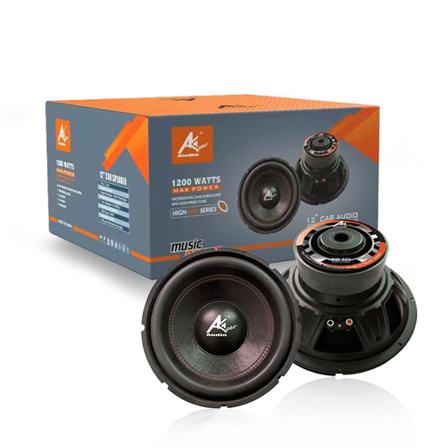 AK-S1201 Factory 12 Inch Dual Magnet None Press  Bass Car Audio Subwoofer 1200W Active SPL Competition Car Subwoofer