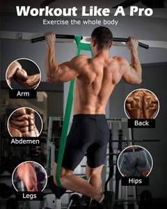 Usine en gros Latex Fitness formation exercice assistance tirer vers le haut bandes de résistance ensemble de 6 avec ancre de porte - Product Image 6