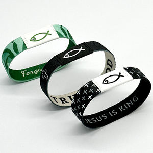New Arrival 13.56Mhz NFC Elastic Wristband RFID Woven Elastic Fabric Bracelet for <b>Access</b> <b>Control</b> Factory Price - Product Image 2