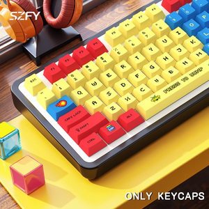 Teclas PBT para Consola de Juegos Retro, 135 Teclas, Perfil Cherry, Juego de Teclas Personalizadas con Sublimación de Tinta, Teclas Vintage para Juegos - Product Image 2