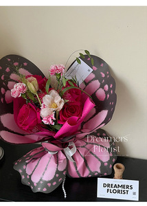 Bướm đầy màu sắc fenghua giấy bọc vật liệu ngày của mẹ tự làm hoa tươi bó hoa bao bì Quà Tặng - Product Image 6