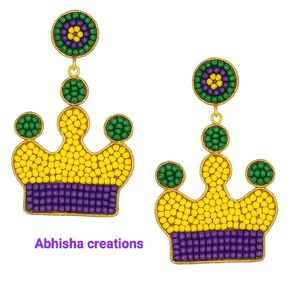 Hand Beaded Drop <b>Earrings</b> for Women <b>Handmade</b> Seed Bead Dangle <b>Earrings</b> with Lightweight Design Boho Ethnic Statement Jewelry - Product Image 5