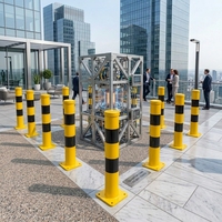 Poteaux de stationnement en acier de haute qualité, barrière de sécurité en acier au carbone, poteau de stationnement fixe de sécurité