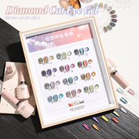 Miss Gooey Gel Esmalte de Uñas Proveedor 12 Colores Diamante Ojo de Gato Gel Polaco Semi Permanente Soak Off Uv Nail Painting Hema Free OEM