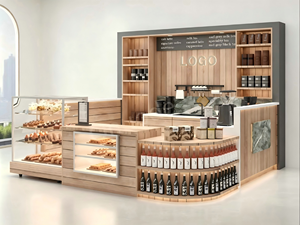 Diseño de Interior Moderno de Lujo para Cafetería y Panadería | Solución Integral de Mostradores y Exhibidores Personalizados Diseño Completo a Medida para Tiendas - Product Image 1