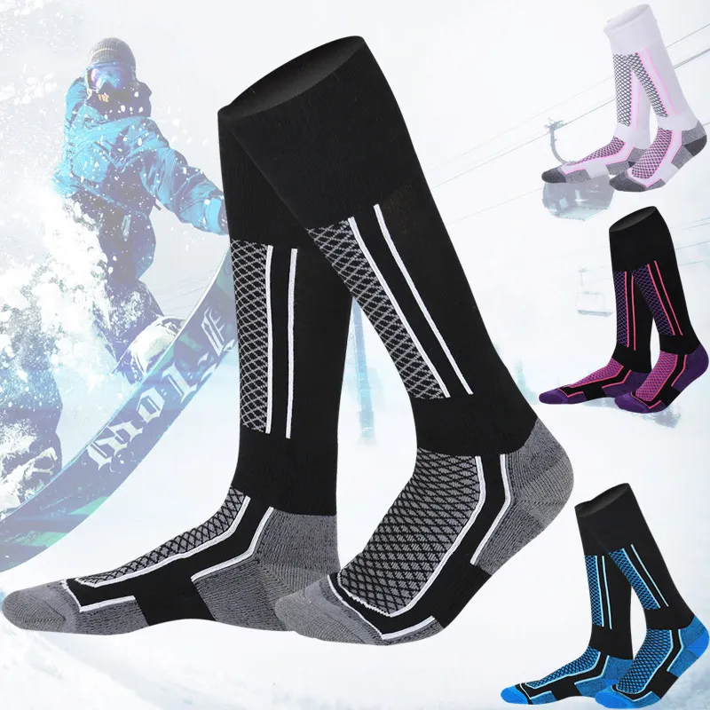 Ski Socks Merino Wool Thermal Knee High Winter Snowboard Sport Socks Men Women Hunting Skiing Socks