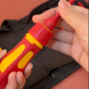 Đa Chức Năng Tự Động Sửa Chữa VDE Cách Điện Hộp Công Cụ 12 Pcs Đầy Đủ Thiết Lập Carbon Thép Tuốc Nơ Vít Và Dụng Cụ Cầm Tay Cho Sửa Chữa Xe - Product Image 5