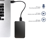 Grabadora Digital V15 Activada por Voz, 300mAh, 29H de Grabación Continua, Dictáfono con Reducción de Ruido HiFi para Reuniones