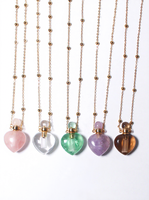 Collier Hisera tendance en tricot torsadé avec pendentif en cristal de quartz en forme de cœur, pierre naturelle, excellent cadeau pour les meilleurs amis