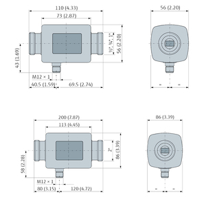 EH endress + Hauser IO-Link flow Metering เครื่องวัดการไหลขนาดกระเป๋าพร้อม DMA20-AAAAA1เชื่อมต่อ - Product Image 3