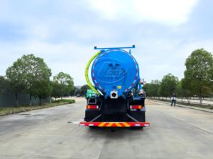 รถดูดสิ่งปฏิกูลแบบสุญญากาศ 6×4 Dongfeng T5 18‑20CBM, รถดูดสิ่งปฏิกูลกำลังสูง 300 แรงม้า ยี่ห้อ Yuchai ผลิตตามสั่งสำหรับส่งออก - Product Image 6