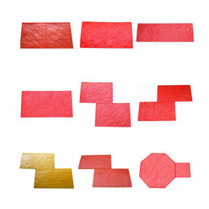 Tapis <span class=keywords><strong>de</strong></span> sol d'extérieur en polyuréthane, moulure décorative, motif bois, timbre en béton - Product Image 4