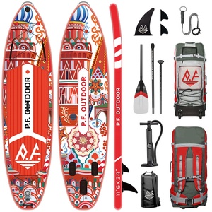 พี.เอฟ. กระดานโต้คลื่นแบบพองลมรุ่นใหม่ ดีไซน์ Drop Stitch Sup Soft Top รุ่น PF95/1 สำหรับเล่นกีฬาทางน้ำ - Product Image 3