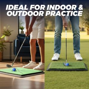 Tappetino da <span class=keywords><strong>Golf</strong></span> per Allenamento Indoor e Outdoor con Feedback, <span class=keywords><strong>4</strong></span> <span class=keywords><strong>Tappetini</strong></span> Sostituibili per Pratica Swing - Product Image 4