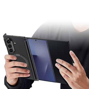 เหมาะสำหรับเคสโทรศัพท์แบบใส Samsung ZTriFold พร้อมมุมกันกระแทกสี่มุมแบบแม่เหล็ก, หุ้มรอบด้านแบบพับได้ - Product Image 4