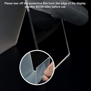 10 Soportes de Exhibición de Acrílico Transparente de 4 x 3 Pulgadas con Base para Tablets, para Exhibir Libros, Fotos y Cuadernos - Product Image 4