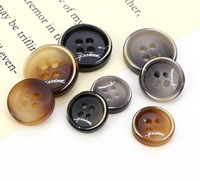 Kancing Resin 15 mm Berbagai Gaya Kancing Plastik Custom Pelanggan untuk Kemeja Jas Celana Kancing Resin Kecil