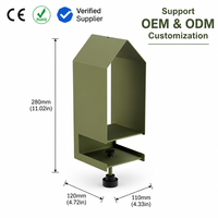 Mangeoire à oiseaux JH-Mech résistante aux intempéries pour terrasse, remplissage facile et nettoyage rapide avec système de fixation stable, mangeoire à oiseaux pour balcon
