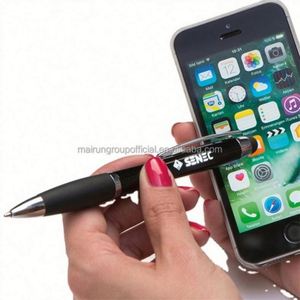 OEM LED Light Sports Gift Soft Touch Screen <b>Pen</b> Custom Logo Multi-Functional Novelty for Promotion Ballpoint <b>Pen</b> Multi-Colored - Product Image 4