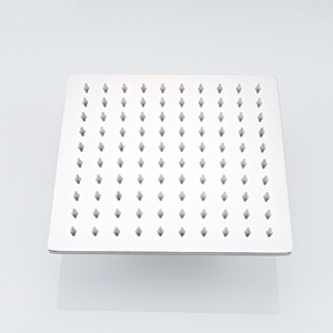 <span class=keywords><strong>Soffione</strong></span> doccia quadrato moderno cromato in acciaio inossidabile 304, sottile, da 6 pollici, in metallo, ad alta pressione - Product Image 3