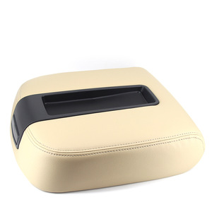 Cubierta de Reposabrazos Central para Chevrolet GMC, Caja de Almacenamiento de Cuero Color Bronceado para Consola Delantera - Product Image 5