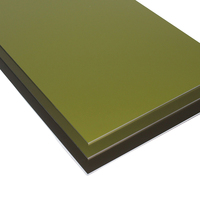 Tôle d'aluminium anodisé vert olive profond 5052 5005 de 0,5 mm à 3 mm avec AA20 AA25 pour équipements de haute qualité et d'extérieur