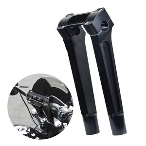 Goldfire – support de guidon de moto de 6/8/10 pouces pour Harley <span class=keywords><strong>Dyna</strong></span> M8 Softail Street Bob 2018 2019 2020 2021 (noir) - Product Image 4