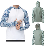 Maillot de pêche à capuche à manches longues pour hommes coupe-vent et protection UV vêtements de pêche d'hiver imperméables et respirants