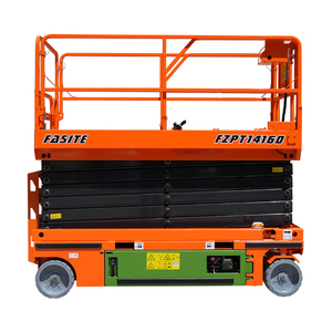 Piattaforma Elevatrice a Forbice Elettrica Semovente con Altezza di Sollevamento Automatica - Product Image 1