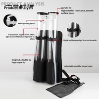 Sac à dos distributeur de bière à double tube, distributeur de boissons/jus, sac à dos distributeur de boissons