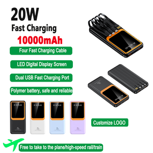 พาวเวอร์แบงค์หน้าจอ LED แบบพกพากลางแจ้งขนาด10000mAh ชาร์จเร็วแบตเตอรี่สำรองและสถานีพลังงาน - Product Image 5