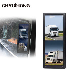 12.3 Inch Full Hd Dual Lens Split View Back-Up Achteruitkijkscherm Achteruitkijkspiegel Bus Semi Truck Camerasysteem - Product Image 3