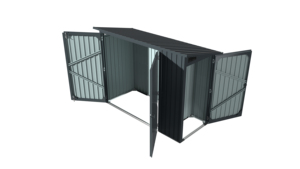 Cobertizos de <span class=keywords><strong>bicicletas</strong></span> de metal de acero galvanizado Almacenamiento al aire libre - Product Image 2