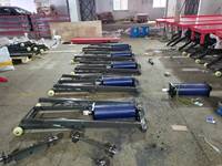 Élévateur de moto électrique 600kg 200*60cm plate-forme hydraulique ciseaux Double vérin élévateur