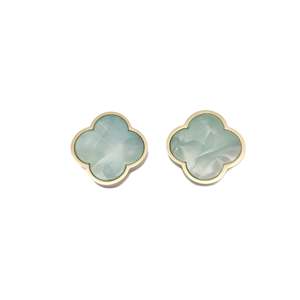 Fashion <b>Stud</b> <b>Earrings</b> 316L Stainless Steel PVD Gold Plating Sustainable Resistant - Product Image 1