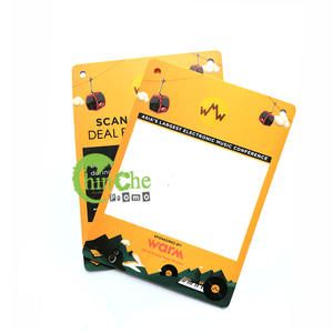 Credencial de Evento de doble ranura de tamaño grande personalizable, etiqueta de nombre VIP, insignia de conferencia, impresión Offset de ambos lados en plástico duro de <span class=keywords><strong>PVC</strong></span> - Product Image 2