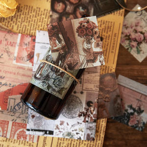 12 estilo Vintage París diario basura diario decorativo papel grabable pegatinas Scrapbooking etiqueta diario papelería álbum pegatinas - Product Image 3